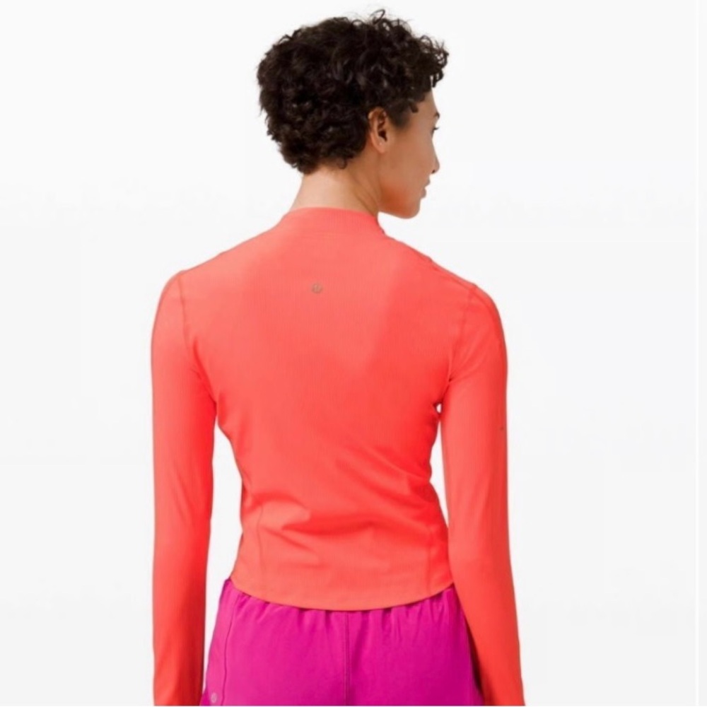 Lululemon | GLOSS TRIM RUN 1/2 ZIP LONG SLEEVE - Picture 3 of 6